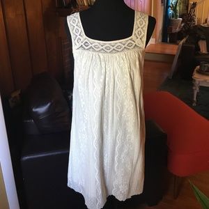 DKNY Jeans cream dress/tunic size Large